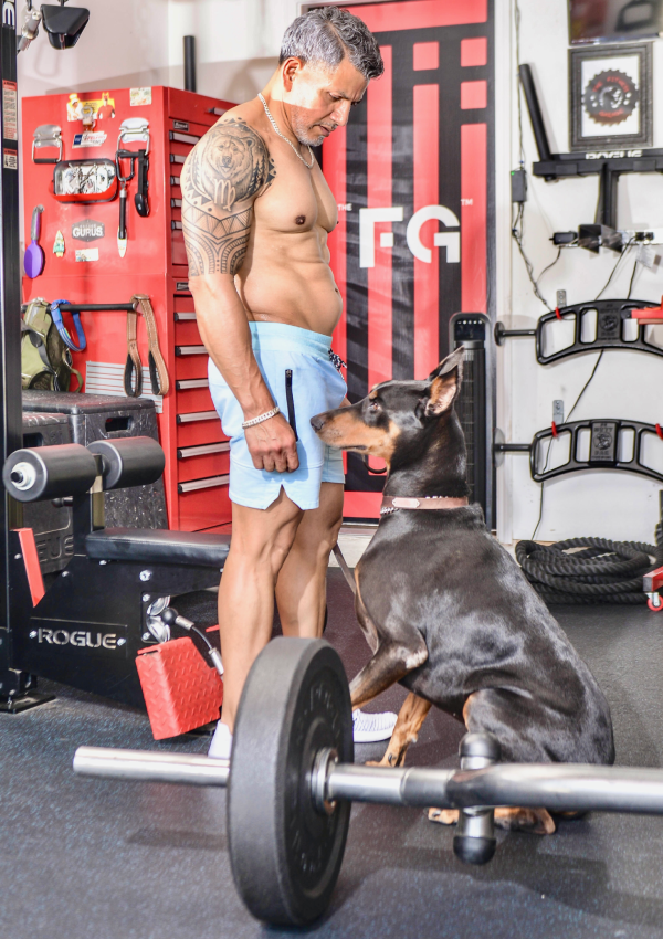 A person working out